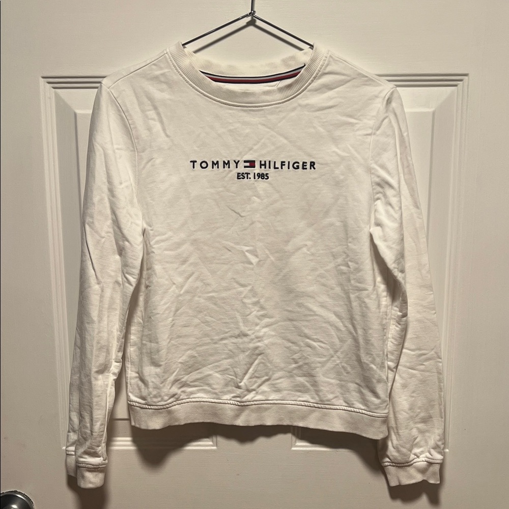 Tommy Hilfiger Cream Logo Sweatshirt